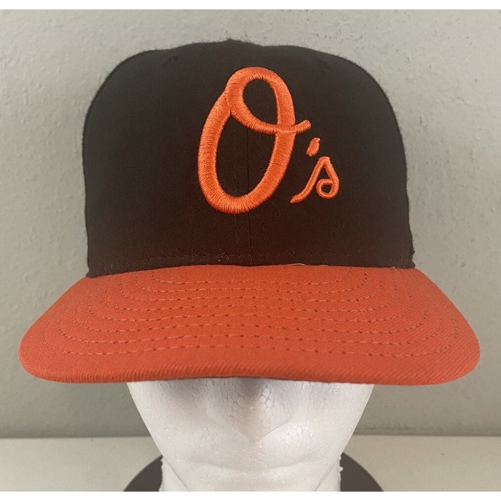 Baltimore Orioles New Era 59Fifty Stitched Logo Official On Field Hat Cap 6 7/8